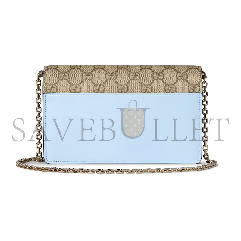 G*u*i gg emblem wallet on chain ‎838151 (20*13*4cm)